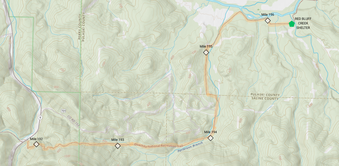 A map of the route taken